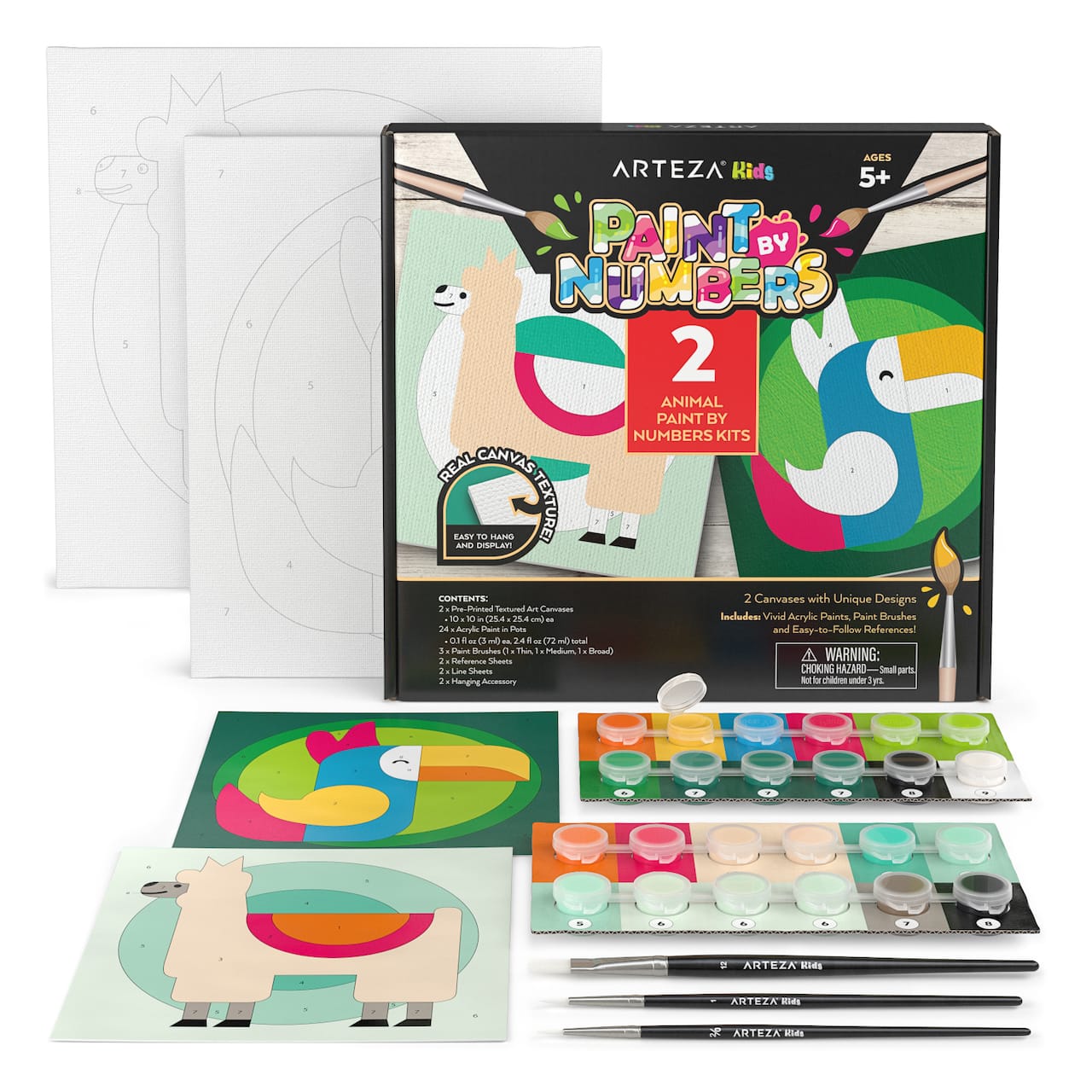 Arteza® Kids Land Animals Paint by Numbers Kit, 35 pcs